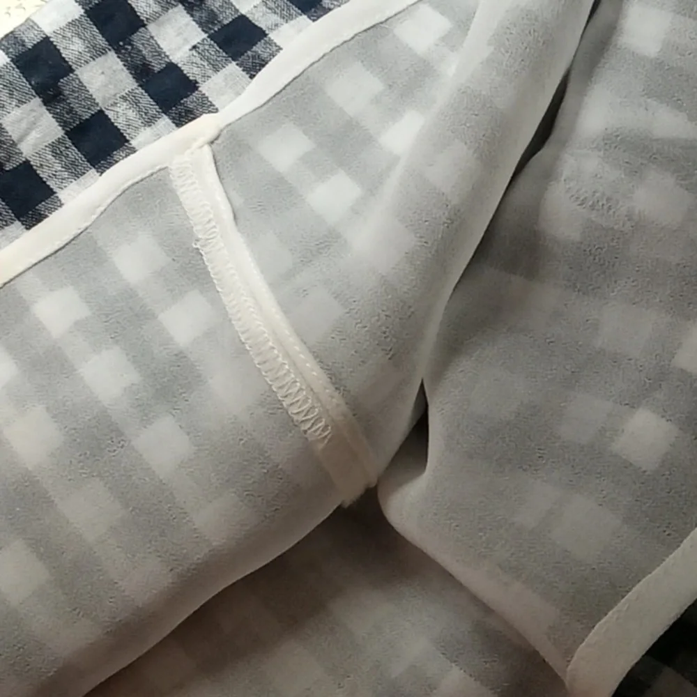 gingham linen blend American Eagle   Mini Skirt